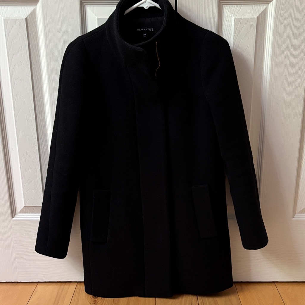 JCrew Black Cacoon Jacket 00